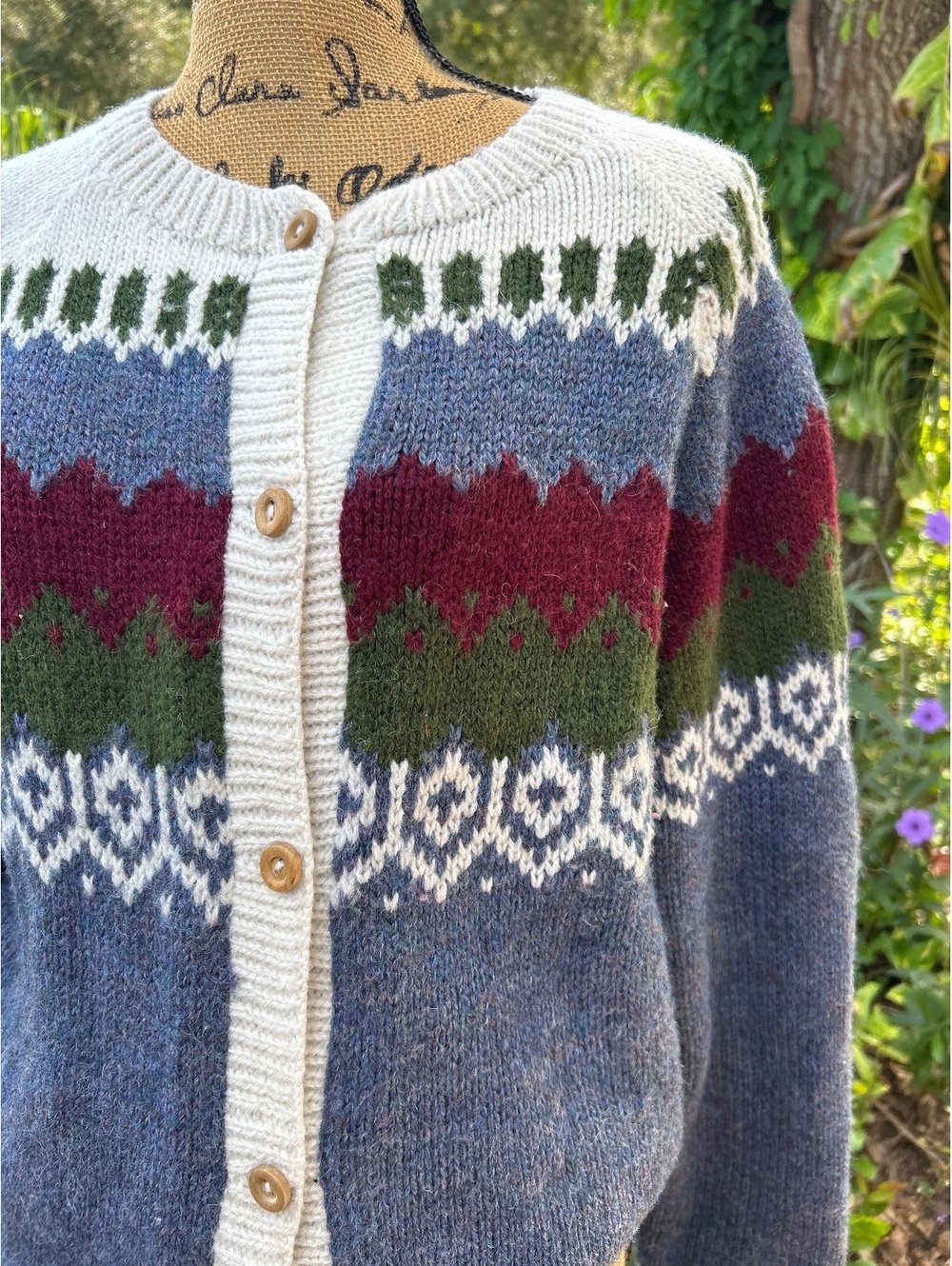 The Alpaca Connection Handmade Peruvian Alpaca Wool Cardigan Sweater